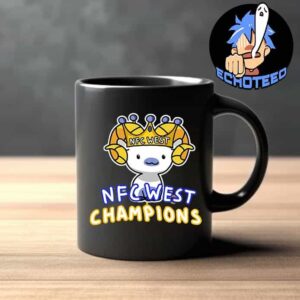 Los Angeles Rams The Champions Of NFC West Champions NFL Playoffs 2024-2025 Merch By CornDoggyLoL Mug