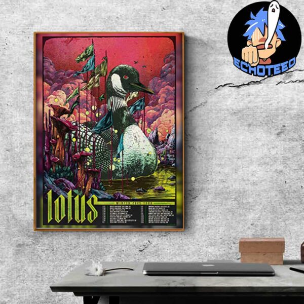 Lotus Winter 2025 Tour Start On Jan 17 18 2025 At New York City Artwork By Max Mahn Home Decor Poster Canvas