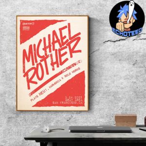 Michael Rother Plays NEU And Harmonia & Solo Works On Mar 24th 2025 At Gray Area San Francisco California Home Decor Poster Canvas