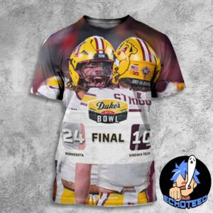 Minnesota Golden Gophers Football Beat Virginia Tech Hokies With 24-10 Duke’s Mayo Bowl 2025 NCAA CFB On Jan 3rd 2025 At Bank Of America Stadium Charlotte Carolina All Over Print Essentials Unisex T-Shirt