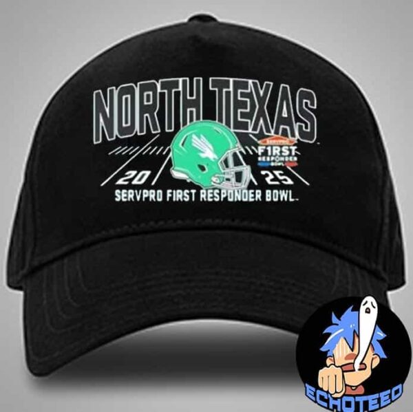 North Texas Mean Green Servpro First Responder Bowl 2025 On Jan 3rd 2025 At Dallas Texas Classic Hat Cap