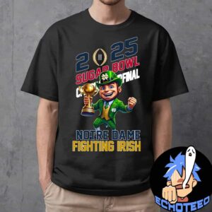 Notre Dame Fighting Irish Allstate Sugar Bowl Champions NCAAF Season 2024-2025 CFP Quarterfinal Essentials Unisex T-Shirt