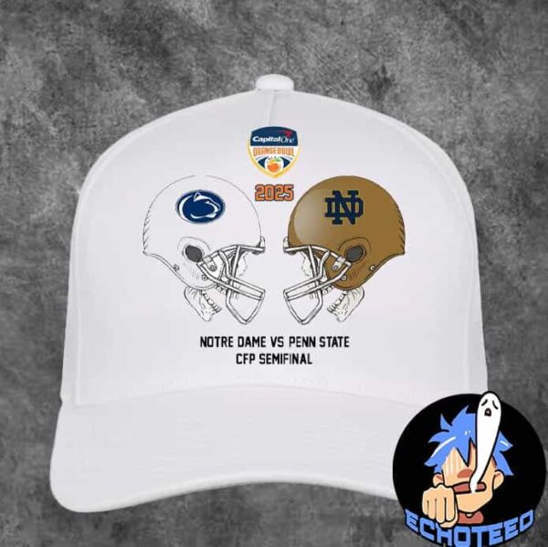 Notre Dame Fighting Irish VS Penn State Nittany Lions Capital One Orange Bowl 2025 CFP Semifinal On Jan 9th 2025 At Miama Florida Classic Hat Cap