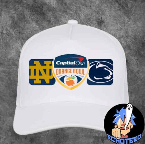 Notre Dame Fighting Irish VS Penn State Nittany Lions Capital One Orange Bowl 2025 NCAA On Jan 9th 2025 At Hard Rock Stadium Miami Gardens Classic Hat Cap