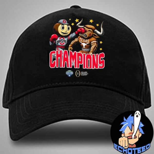 Ohio State Buckeyes Defeats Texas Longhorns Mascot Goodyear Cotton Bowl 2024-2025 CFP On Jan 10th 2025 At Arlington Texas Classic Hat Cap