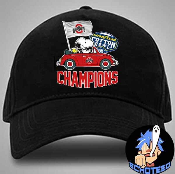 Ohio State Buckeyes Goodyear Cotton Bowl Classic Champions College Football Playoff NCAA Season 2024-2025 Classic Hat Cap