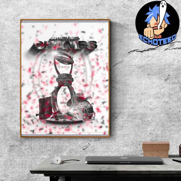 Ohio State Buckeyes The Champions Of Goodyear Cotton Bowl 2024-2025 NCAA On Jan 11th 2025 At Arlington Texas Home Decor Poster Canvas