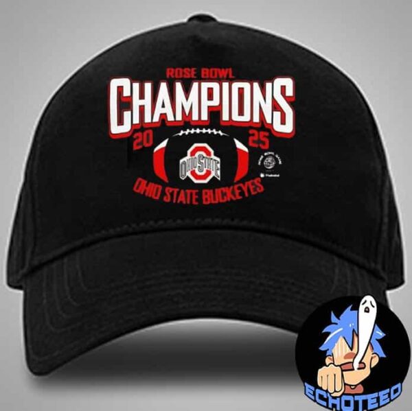 Ohio State Buckeyes The Champions Of Rose Bowl 2024-2025 NCAA On Jan 1st 2025 At Rose Bowl Pasadena US Classic Hat Cap