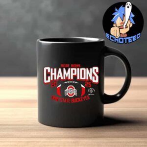 Ohio State Buckeyes The Champions Of Rose Bowl 2024-2025 NCAA On Jan 1st 2025 At Rose Bowl Pasadena US Mug