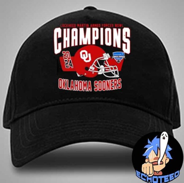 Oklahoma Sooners The Champions Of Lockheed Martin Armed Forces Bowl 2024-2025 NCAAF On Dec 27th 2024 At Amon G Carter Stadium US Classic Hat Cap