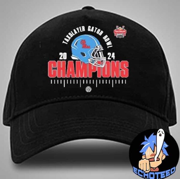 Ole Miss Rebels The Champions Of Taxslayer Gator Bowl On Jan 2nd 2025 NCAA At EverBank Stadium Jacksonville Classic Hat Cap