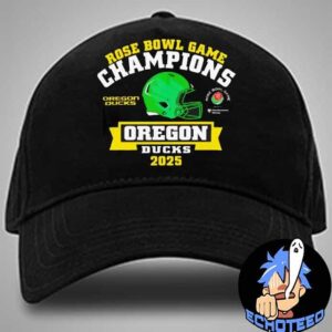 Oregon Ducks The Champions Of Rose Bowl 2024-2025 NCAA On Jan 1st 2025 At Rose Bowl Pasadena US Classic Hat Cap