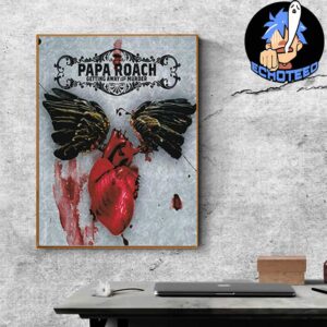 Papa Roach Getting Away With Murder Album 20 Years Celebration Home Decor Poster Canvas