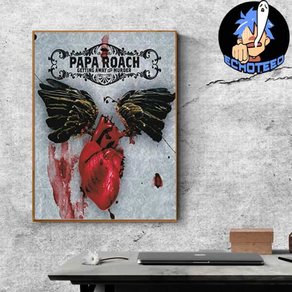 Papa Roach Getting Away With Murder Album 20 Years Celebration Home Decor Poster Canvas