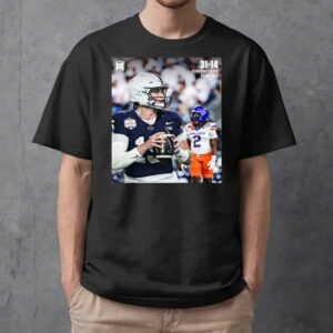 Drew Allar Penn State Nittany Lions Beats Boise State Broncos With 31-14 NCAA The Fiesta Bowl 2025 On Jan 1st 2025 At State Farm Arena Glendale Arizona Essentials Unisex T-Shirt