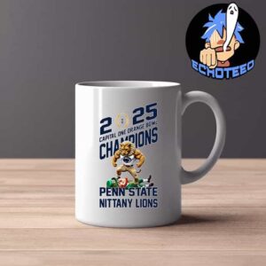 Penn State Nittany Lions Defeat Notre Dame Fighting Irish Mascot Capital One Orange Bowl CFP Semifinal Champions NCAA Bowl Games Season 2024-2025 Mug