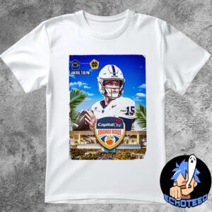 Penn State Nittany Lions Drew Allar The Number 15 Quarterback Capital One Orange Bowl 2025 NCAA On Jan 9th 2025 At Hard Rock Stadium Miami Gardens Essentials Unisex T-Shirt