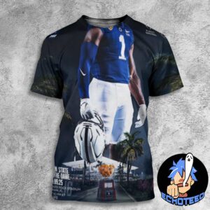 Penn State Nittany Lions VS Notre Dame Fighting Irish Capital One Orange Bowl NCAA On Jan 9th 2025 At Hard Rock Stadium Miami Florida All Over Print Essentials Unisex T-Shirt