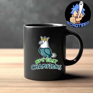 Philadelphia Eagles The King Of NFC East Champions NFL Playoffs 2024-2025 Merch By CornDoggyLoL Mug