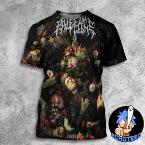 Promotional Artwork For Paleface Swiss’s Upcoming Album Cursed Featuring The Band Amidst A Lush Floral Arrangement Set For Release On Jan 3rd 2025  All Over Print Essentials Unisex T-Shirt