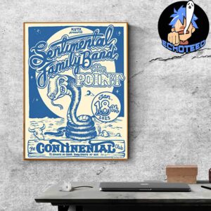 Sentimental Family Band And The Point On Januray 18 2025 At The Continental Club Home Decor Poster Canvas