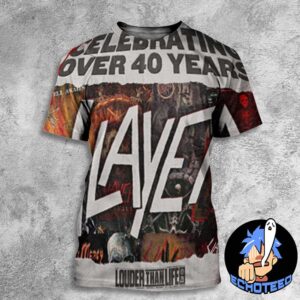 Slayer Louder Than Life Celebrating Over 40 Years On 2025 All Over Print Essentials Unisex T-Shirt