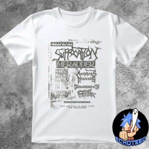 Suffocation Embrace The Suffering European Tour On Feb 22nd 2025 AMH Amityville New York 198 Broadway Essentials Unisex T-Shirt