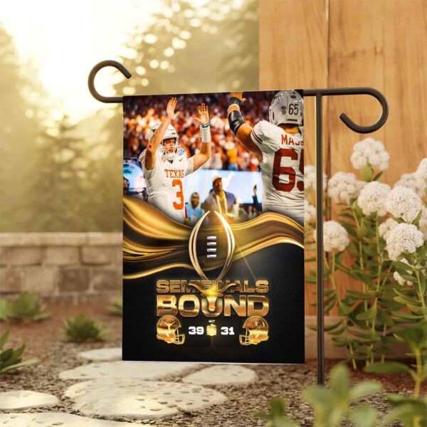 Texas Longhorns Defeats Arizona State Sun Devils Semifinals Bound Peach Bowl 2025 NCAA On Jan 1st 2025 At Atlanta Georgia House Garden Flag Home Decor