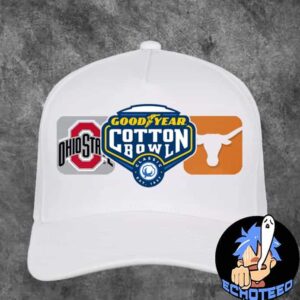 Texas Longhorns VS Ohio State Buckeyes Goodyear Cotton Bowl 2025 NCAA Playoff Semifinal On Jan 10th 2025 At At&T Stadium Arlington Texas Classic Hat Cap