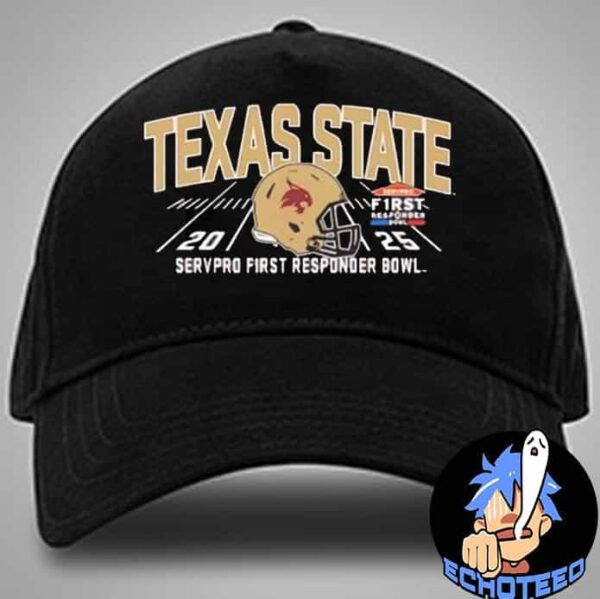 Texas State Bobcats Servpro First Responder Bowl 2025 On Jan 3rd 2025 At Dallas Texas Classic Hat Cap