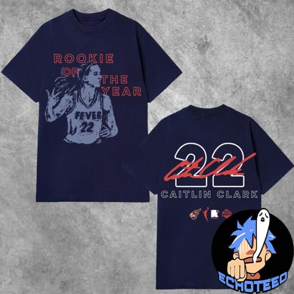 WNBA x Round21 x WNBPA Caitlin Clark Rookie of the Year 2024 Merchandise All Over Print Two Sides Essentials Unisex T-Shirt