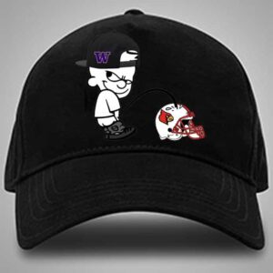 Washington Huskies Peeing Boy On Louisville Cardinals Tony The Tiger Sun Bowl Champions NCAAF Bowl Games 2024-2025 Classic Hat Cap