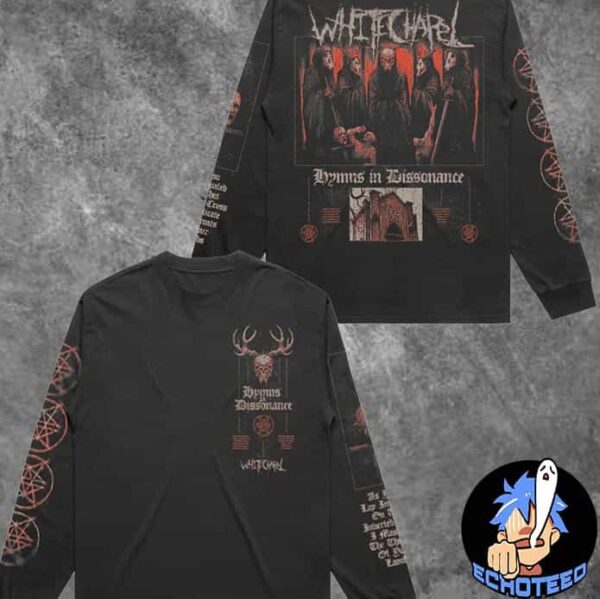 Whitechapel Inverted Cross Faded Long Sleeve Merchandise All Over Print Two Sides Essentials Unisex T-Shirt