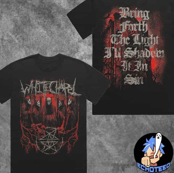 Whitechapel Shadowed Sin Faded T-Shirt Merchandise Two Sides Essentials Unisex Shirt